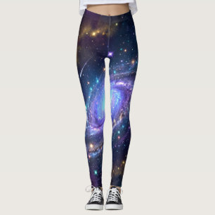 Leggings Arte Espacial de Galaxia Espiral Mística