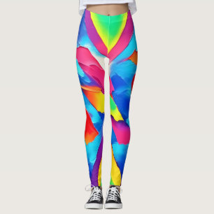Leggings Arte expresionista abstracto colorido