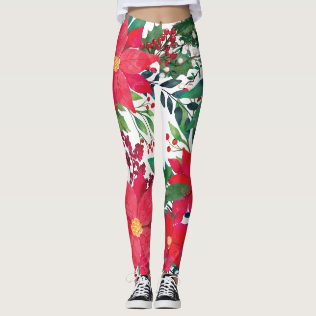 Leggings Arte floral moderno (Anverso)