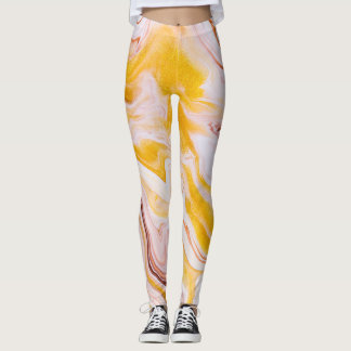 Leggings Arte fluido: textura abstracta irrisoria.