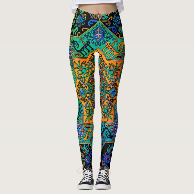 Leggings Arte folclórico armenio (Anverso)