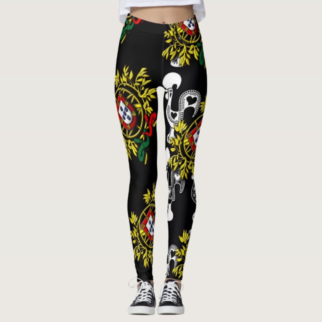 Leggings Arte folclórico de Portugal (Anverso)