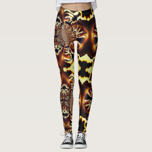 Leggings Arte fractal de las piernas del Personalizado Mági