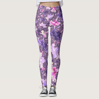 Leggings Arte fractal en espiral pastel groovy boho funky t