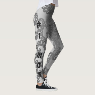 Leggings Arte fractal plateado #1 Mamá