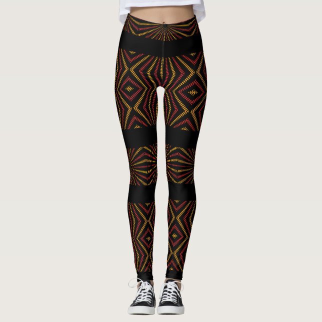 Leggings Arte geométrico astral moderno (Anverso)
