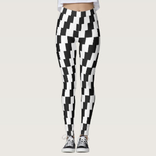 Leggings arte geométrico de ilusión óptica