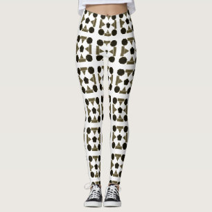 Leggings Arte geométrico del diamante