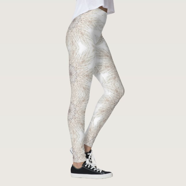 Leggings Arte geométrico moderno piernas de mujeres de gris (Derecha)