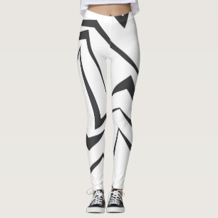 Leggings Arte gráfico abstracto moderno, dinámico, simple y