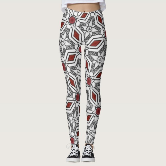 Leggings Arte gráfico geométrico (Anverso)