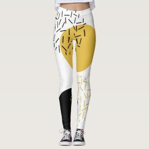 Leggings Arte gráfico urbano simple, moderno y de moda