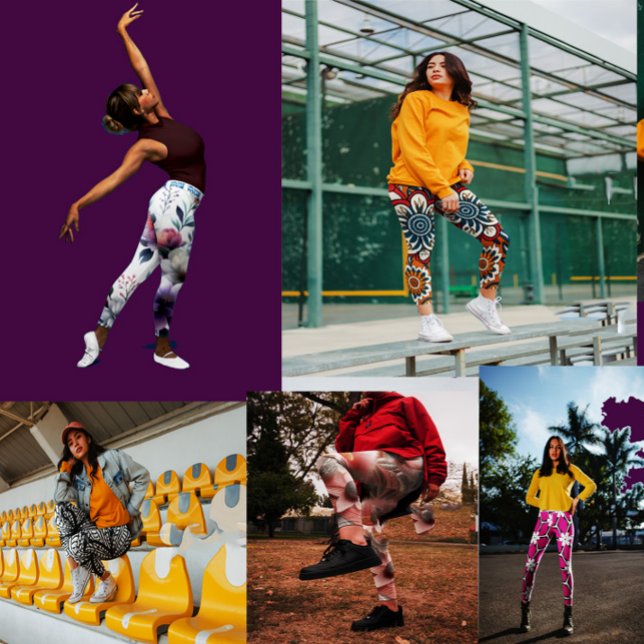 Leggings arte intrincado de diseño ornamental amarillo (Subido por el creador)