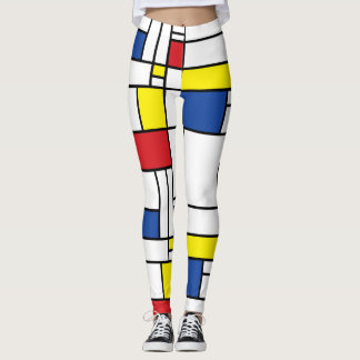 Leggings Arte Moderno De Stijl Geométrico Minimalista Mondr