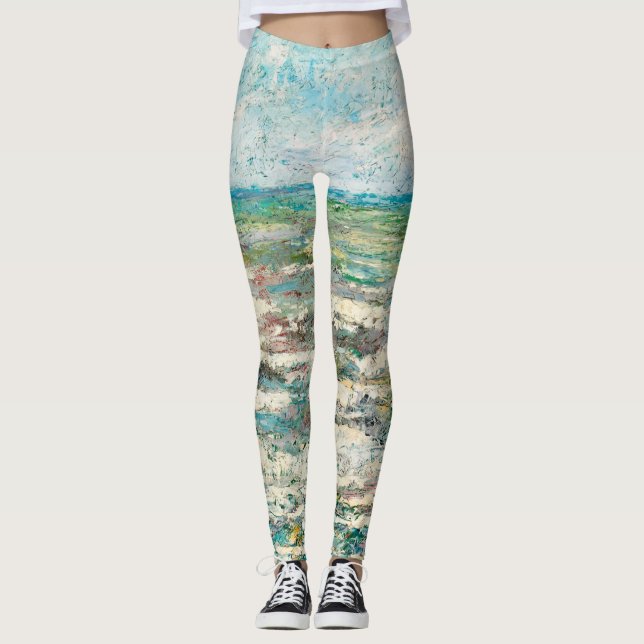 Leggings Arte Moderno expresionista en el paisaje (Anverso)