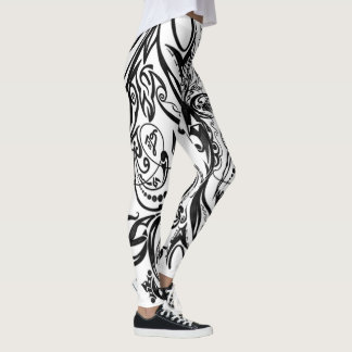 Leggings Arte monocromo inspirado en la naturaleza