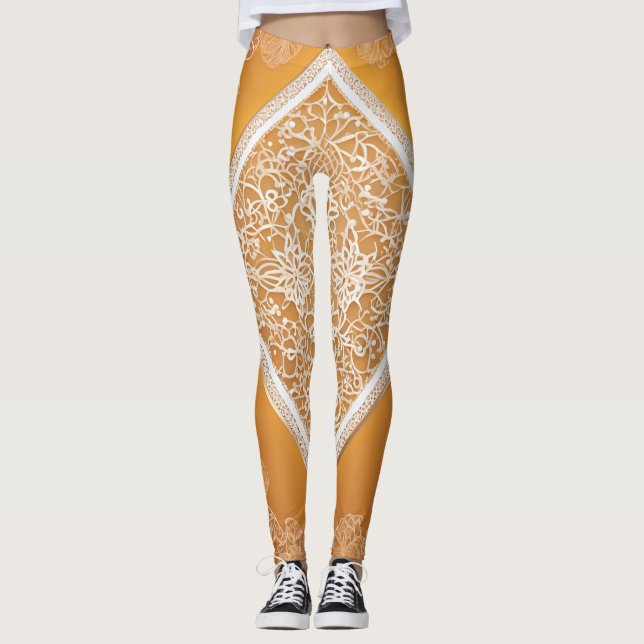 Leggings Arte naranja Jam AI (Anverso)