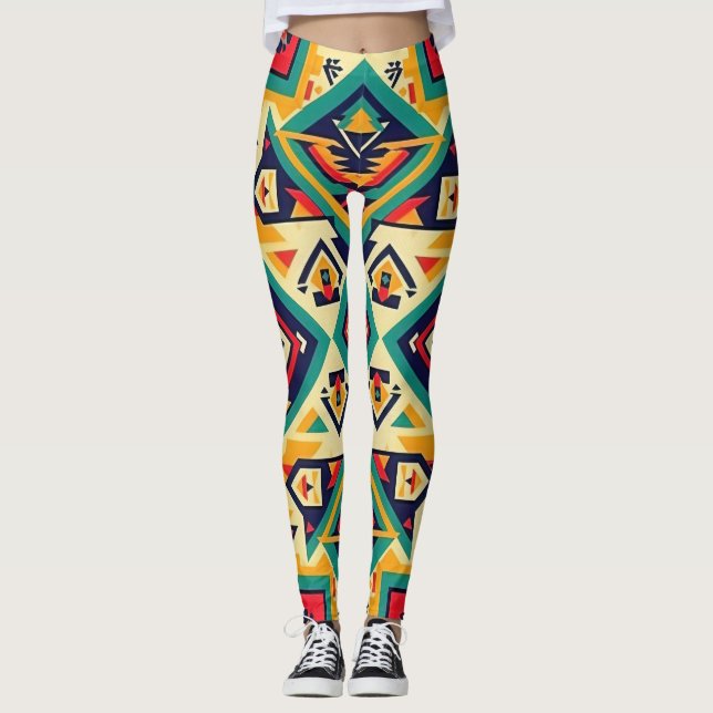 Leggings Arte nativo americano (Anverso)