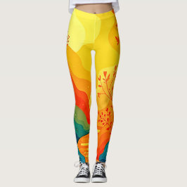 Leggings Arte paisajístico otoñal