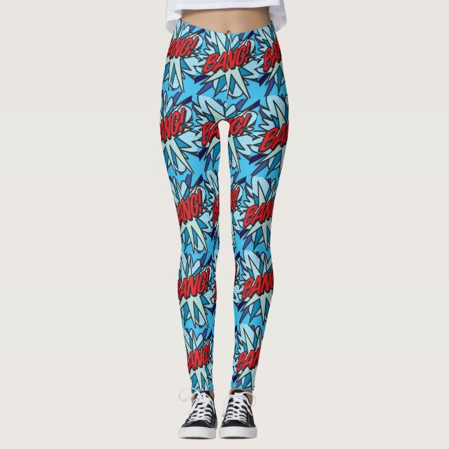 Leggings Arte Pop de Cómic BANG (Anverso)