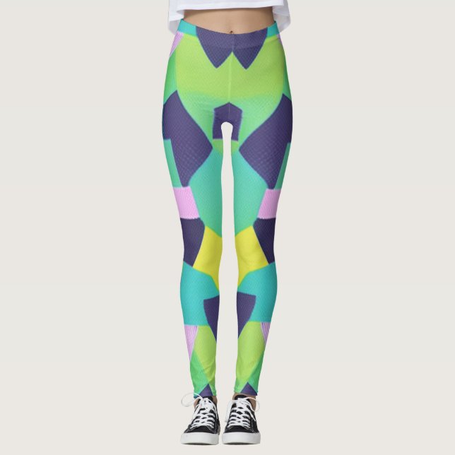 Leggings Arte pop geométrico (Anverso)