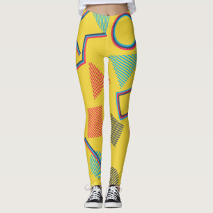 Leggings Arte Pop: Resumen Colorido Sin Marea.