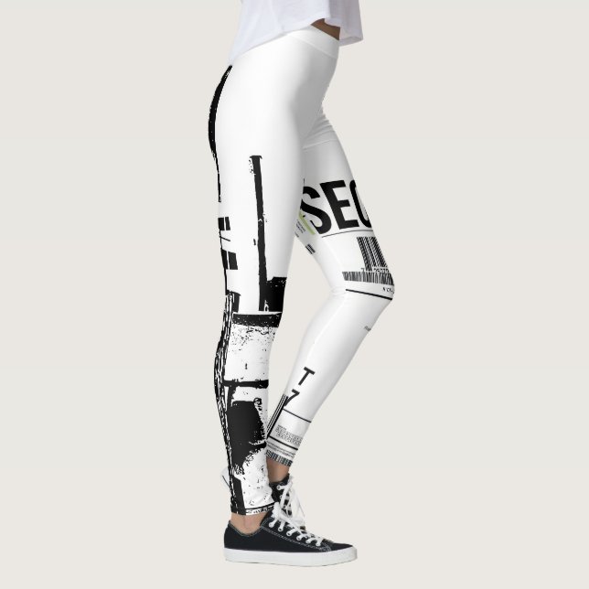 Leggings Arte pop Tayt Patrón de impresión 24SS moderno Leg (Derecha)