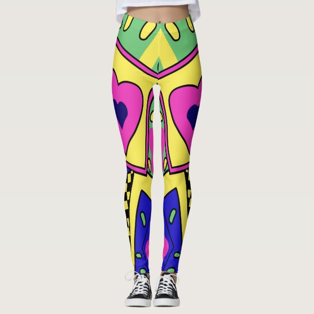Leggings Arte pop Tayt Patrón de impresión 24SS moderno Leg (Anverso)