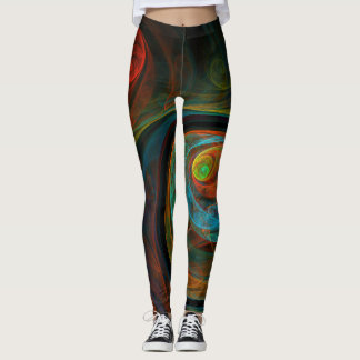 Leggings Arte resumido azul de renacimiento