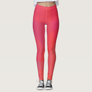 Leggings Arte rosa, naranja, moderno, sencillo, fresco y de