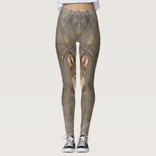 Leggings Arte sagrado de Digitaces de la geometría del lobo