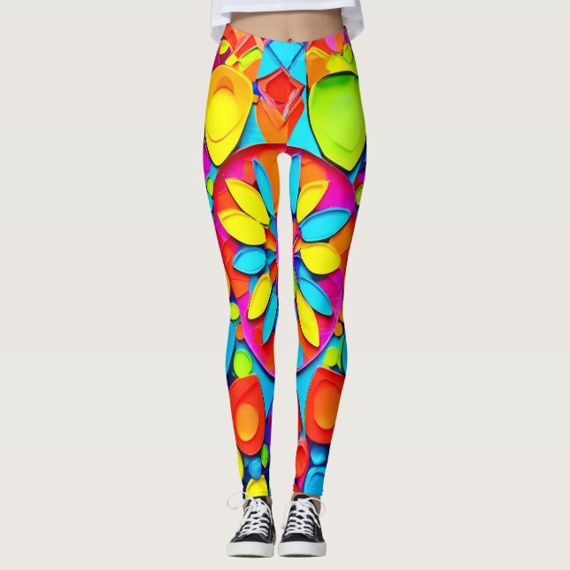 Leggings Arte sinfónico de Kaleidoscope (Anverso)