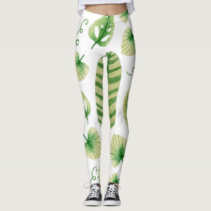 Leggings Arte tropical colorido