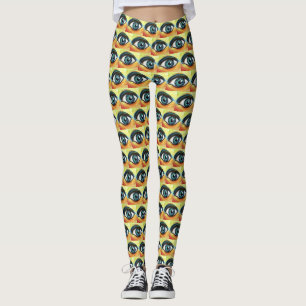 Leggings Arte visual de ojos azul