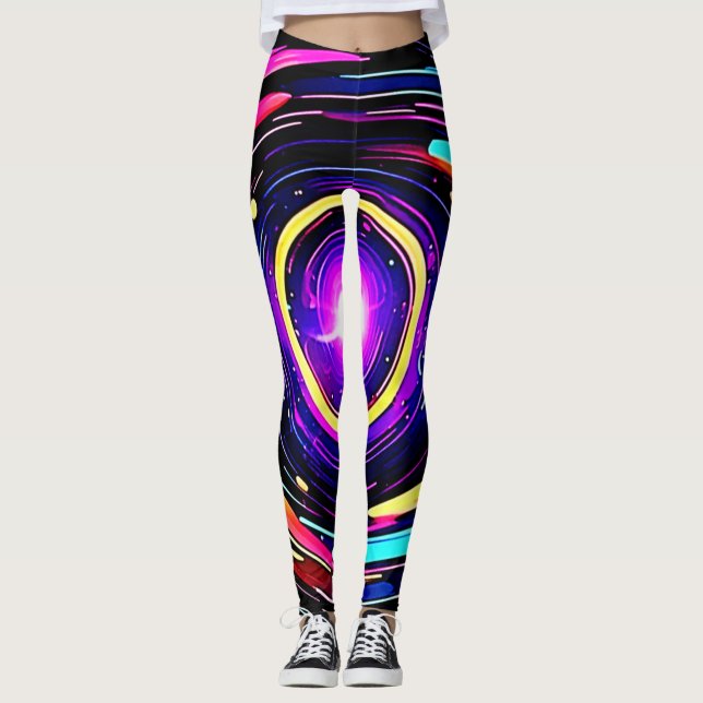 Leggings Arte vórtice cromático (Anverso)