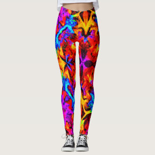 Leggings Artista de colores vivos expresivos