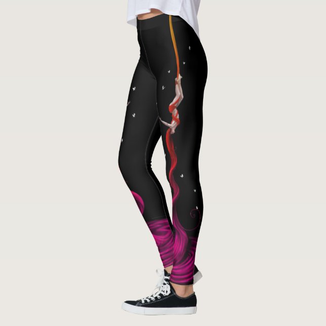 Leggings Artista de sedas aéreas Fushia Fade (Izquierda)