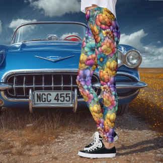 Leggings Artistic Watercolor Floral