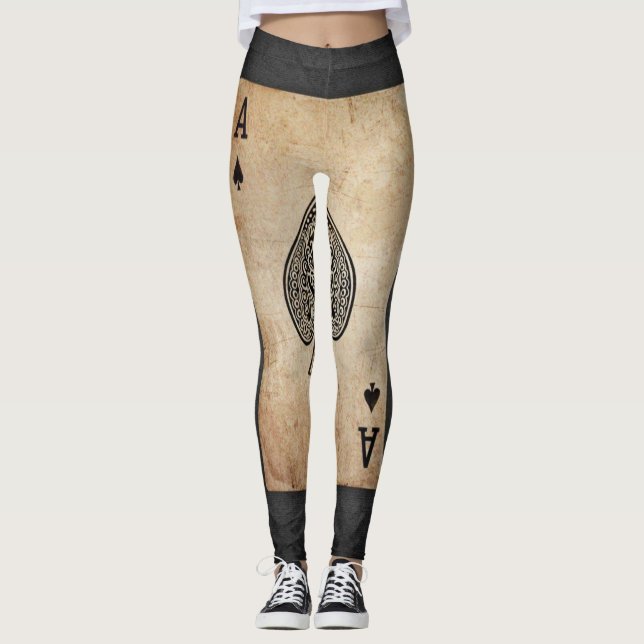 Leggings As de espadas lanzar almohada (Anverso)