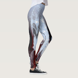 Leggings Ash to Maroon Colored