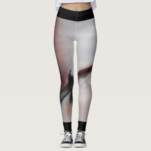 Leggings Asia riega las polainas de la danza del extracto