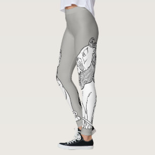 Leggings Asistente de cosecha de oro, león valiente cobarde