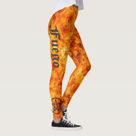 Leggings Asistente para despedir las piernas de FUEGO ejecu