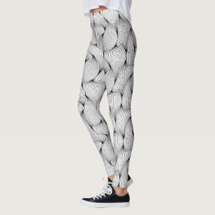Leggings Asombroso aspecto divertido líneas entrelazadas ne