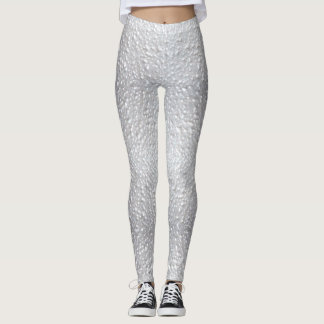 Leggings Aspecto texturizado blanco