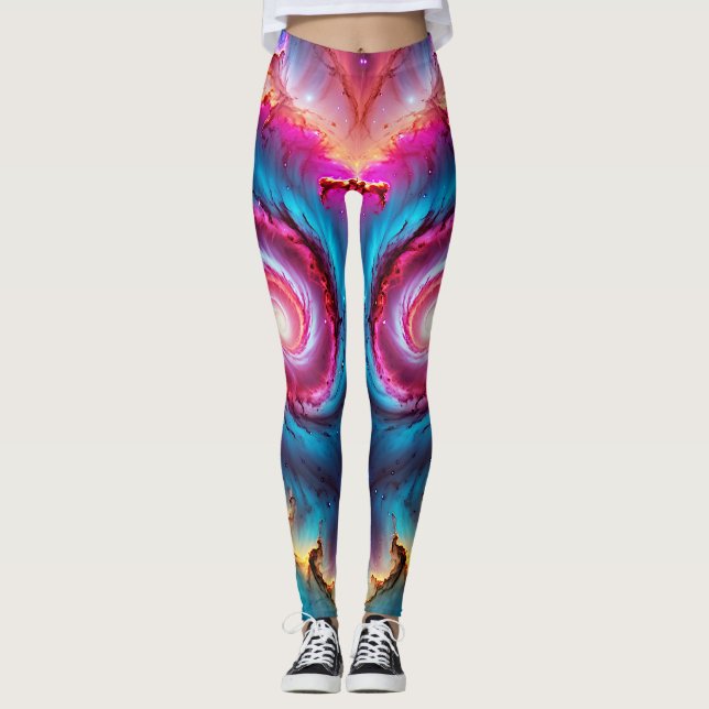 Leggings "Astralis" - Nebula y galaxias (Anverso)