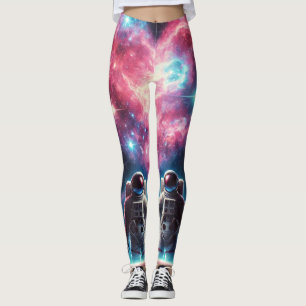 Leggings Astronauta Amo Galaxia Imprimir piernas