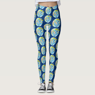 Leggings Astronauta divertida en el espacio y el personaliz