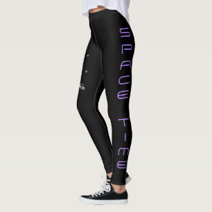 Leggings Astronauta en el espacio - Arte en negro, blanco y