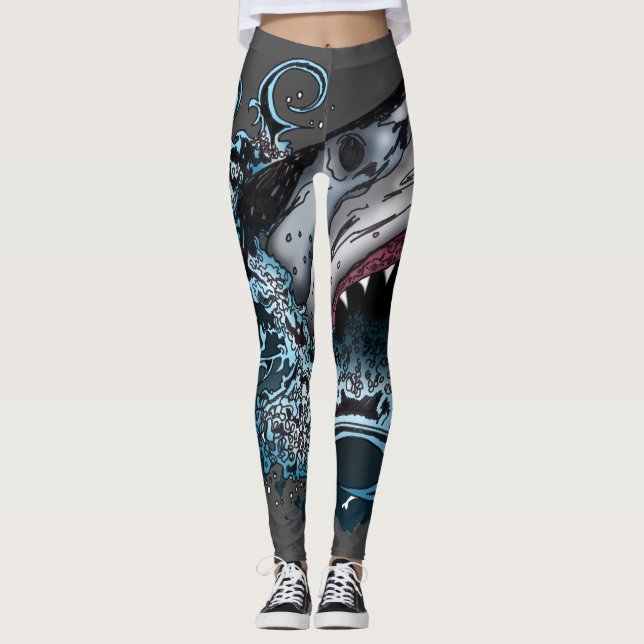 Leggings Ataque a tiburones (Anverso)